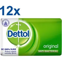 Dettol - Original - Antibacteriële - Zeeptablet - Handzeep - 12x 100 gram - Voordeelverpakking