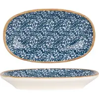 Bonna Serveerschaal lupin porselein 15x8.5 cm set van 2