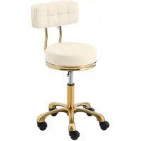 Physa Rolkruk met rugleuning - 48 - 61 cm - 150 kg - beige/goud