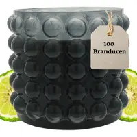 Scentchips Bergamot & Oudh Geurkaars Bubbles Donker Grijs - 3978gr