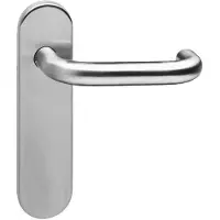 Intersteel Deurkruk Rond op blind schild brandvertragend - RVS