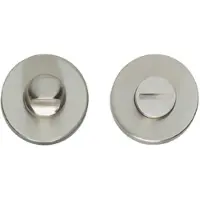 Intersteel Rozet met toilet-/badkamersluiting verdekt 50x8mm - nikkel mat