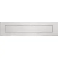 Formani Square LSQ620 buitenbriefplaat met veer - mat RVS