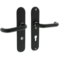 Intersteel Veiligheidsbeslag SKG3 Bern kruk/kruk PC92mm met kerntrekbeveiliging - mat zwart