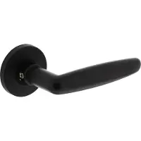 Intersteel Deurkruk Sophie met rozet Ø49x7mm verdekt mat zwart