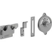 Intersteel WC-overslag vlak vrij/bezet - chroom mat