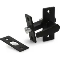 Dx Insteekgrendel met sluitplaat lengte 55mm - zwart