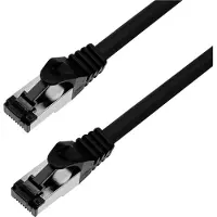 Bkl Electronic 144006 RJ45 Netwerkkabel, patchkabel CAT 8.1 S/FTP 10 m Zwart Halogeenvrij 1 stuk(s)