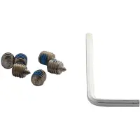 Intersteel 6 inbusboutjes M6x6mm gepunt met inbussleutel