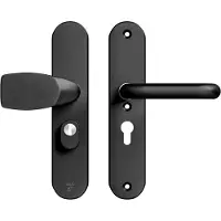 Axa Veiligheidsbeslag Oval Plus kruk Wing+U PC55 anti-kerntrek zwart