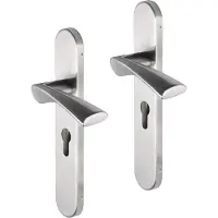 Impresso Wigston RVS geborsteld op Ovaal schild