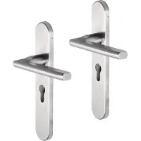 Impresso Kirby RVS geborsteld op Ovaal schild