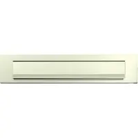 Axa Brievenbus Briefplaat met grote inwerp-opening Inox, Aluminium F6 325 x 67 mm