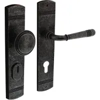 Intersteel voordeurbeslag Helena PC72mm met kerntrekbeveiliging - oud grijs