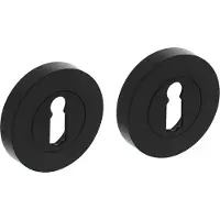 Intersteel | Rozet met sleutelgat | 52x10mm | Zwart