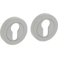 Intersteel cilinderrozetten verdekt 52x10mm - wit