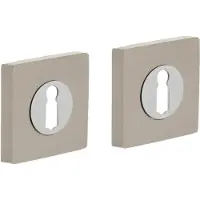 Intersteel | Rozet met sleutelgat | Vierkant | Chroom