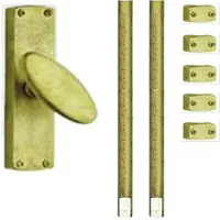 Hardbrass Mariani Raamespagnolet Universeel 1500mm Messing Getrommeld