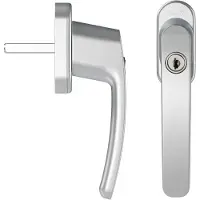 Axa Veiligheids SKG2 draai-kiep raamkruk Oval Roma 90 Aluminium