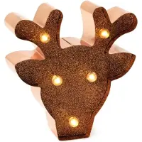 Legami Mini letter licht - glitter rendier