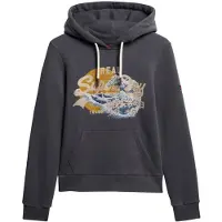 Superdry Sweatshirt 'Tokyo' kobaltblauw / aqua / honing / donkergrijs