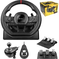 Tracer Gaming Stuurwiel - 6 in 1 Stuur - Pedalen en Versnellingspook - PC/PS4/PS3/Xbox One/Switch