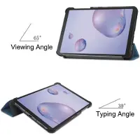 Ntech Hoesje Geschikt Voor Samsung Galaxy Tab S6 Lite Hoes Donker Groen Smart cover 2024 - Hoesje Geschikt Voor Samsung Galaxy Tab S6 Lite 2022 Hoes - tri-fold Bookcase Hoes Cover - Tab S6 lite hoes