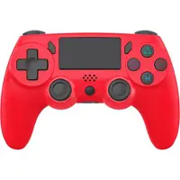 Ntech PS4 Controller Geschikt voor PS4 en PS3 - ps4 game controller Draadloos P47 - Rood - Audio Jack Input - Touch Sensor - Dual Trilmotoren Draadloze Controller