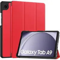 Ntech Tablet Hoes Geschikt voor Samsung Galaxy Tab A9 / Galaxy Tab A11 8.7 inch hoes Trifold Bookcase - Rood