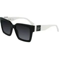 Karl Lagerfeld dameszonnebril KL6057S, zwart/wit, one size, zwart