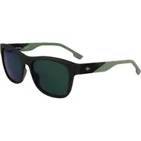 Lacoste L6043S 002 matzwarte groene spiegelzonnebril