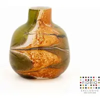 Fidrio Glas Fidrio - Indian Summer vaas - model Turin - hoogte 15 cm