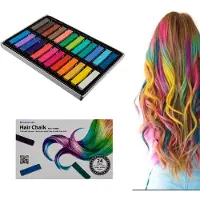 Ootb Haarkrijt - 24 kleuren regenboog haar krijt voor dames - Kinderfeestje