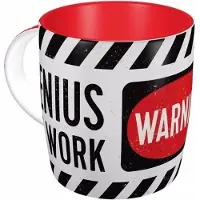 123 Kado koffiemokken Collega cadeau mok - 330 ml - Genius at work - kado beker