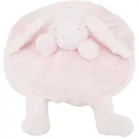 Antonio Knuffeldoekje baby en peuter – Kraamcadeau - Knuffeldoek met konijn als dierenvriendje – rond 30x30 cm - Roze - Knuffelzacht