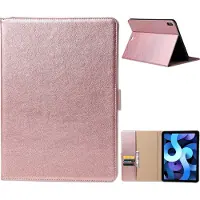 Ntech ipad air 2022 hoes Bookcase Premium Luex Leren case Rose Goud - iPad Air 5 hoes - iPad 10.9 hoes Kunstleer Book Case - hoes ipad air 2022