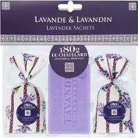 Le Chatelard 1802 2 geurzakjes lavendel (18G) en een lavendelzeep (100g) Lavendel van
