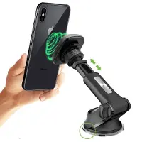 Ntech Telefoonhouders Auto - telefoonhouder auto dashboard – auto telefoonhouder - Magneet smartphone houder - Dashboard Raam zuignap – zwart