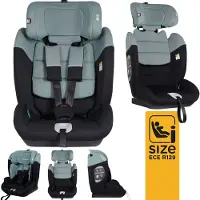 Babygo Lumo i-Size autostoel - voor kinderen van 76-150 cm - Groep 1-2-3 (9-36kg) - Autogordel bevestiging - Groen
