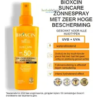 Bioxcin Zonnespray Factor 50+ 200ml (Met collageen, hyaluronzuur, groene thee, vitamine E) - zonnebrand - zonnecrème
