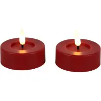 Countryfield Led Tealight Maxi Rood 2 stuks Ø 6,5 cm