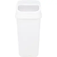 Excellent houseware GFT aanrecht afvalbakje - wit - 10L - afsluitbaar - 18 x 27 x 31 cm - klepje - afval scheiden