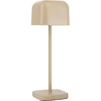 Ks Verlichting Draadloze Tafellamp Oplaadbaar - Cabo - Beige - 20cm - Bureaulamp - LED - Touch - Dimbaar