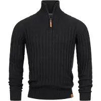 INDICODE JEANS Trui 'Hector' zwart