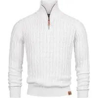 INDICODE JEANS Trui ' Hector ' bruin / wit
