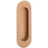 STERK Schuifdeurkom 1717 – ovaal 120x40mm – koper PVD