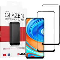 BMAX 2-pack Xiaomi Redmi Note 9 Pro Glazen Screenprotector - Full Cover
