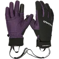 C.A.M.P. - Dames skihandschoenen - G Hot Wool Lady Black/Violet voor Dames van Wol - Maat S - Paars