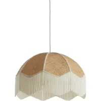 Light & Living Hanglamp Ø60x41 cm MALACIA raffia naturel+crème