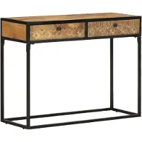 vidaXL Wandtafel 100x35x75 cm massief mangohout